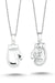 TD | Small Size Silver Boxing Gloves Men Necklace 55cm Chain