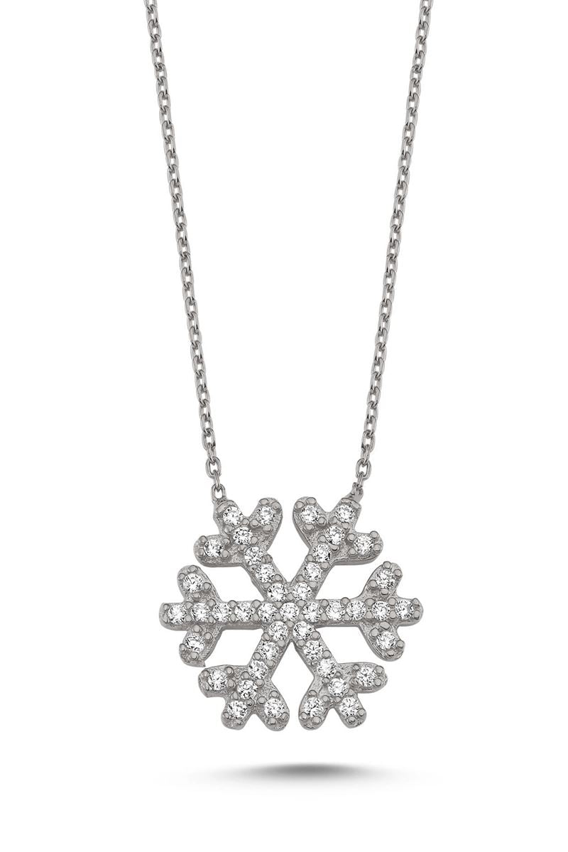 TD | Snowflake Silver Necklace