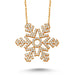 TD | Snowflake Stone Silver Necklace 5 Colors Large Size