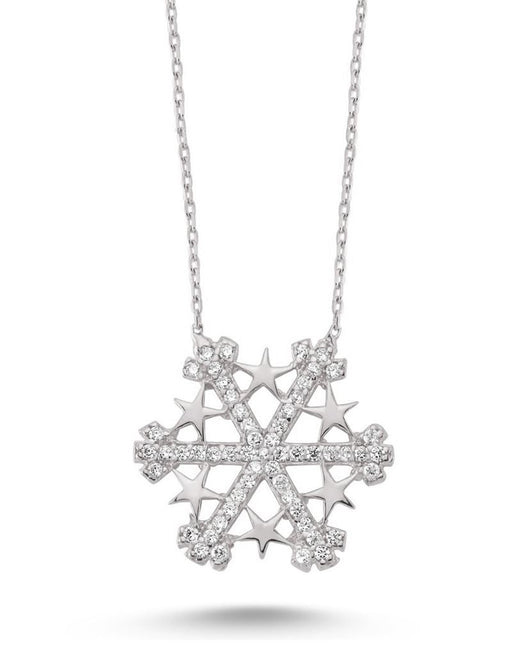 TD | Star Snowflake Silver Necklace