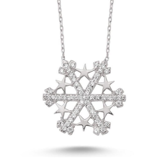 TD | Star Snowflake Silver Necklace