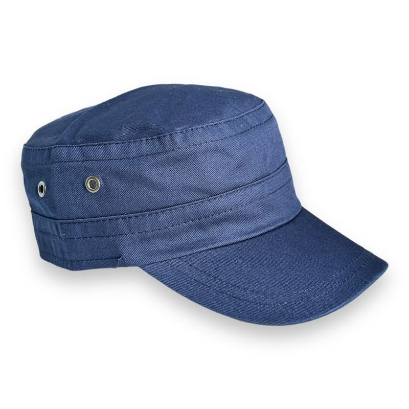 Sky Blue Visor Beanie Square Rib Knitted Flat Top Ski Castro - Foto 10