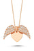 TD | Wings of Love Ladies Silver Heart Necklace