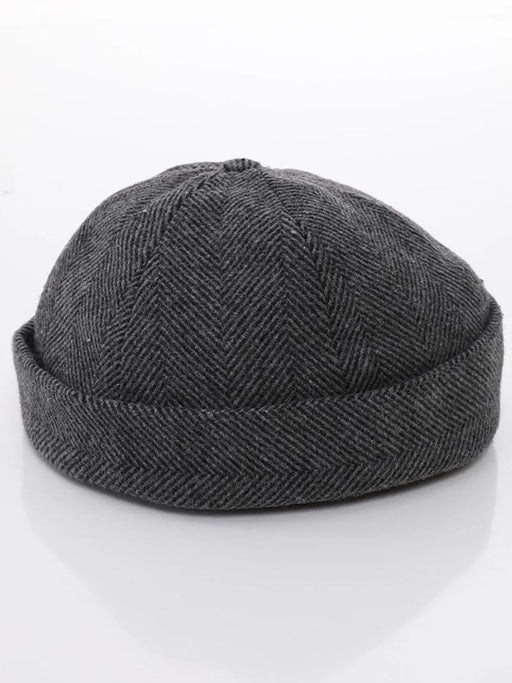 TD | Winter Woolly Retro Docker Cap - Unisex Skullcap Beanie