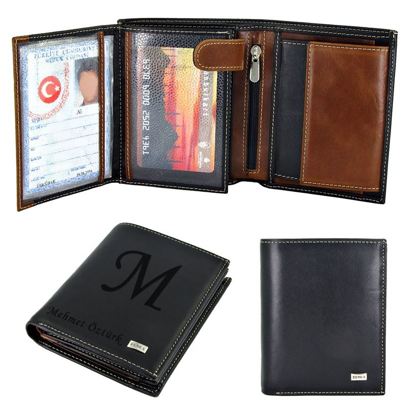 TD | Zenga Men's Leather Wallet - Multiple Compartments