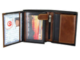 TD | Zenga Men's Leather Wallet - Multiple Compartments