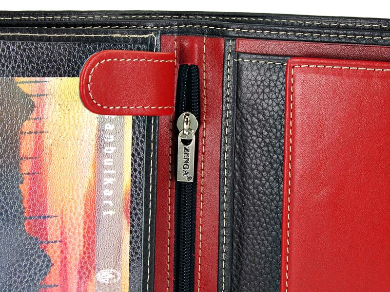 K ZIP AROUND WALLET EAGLE Rainbow Leather Wallet by KURT