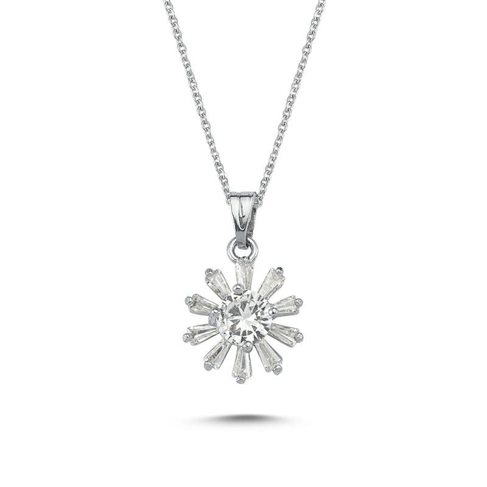 TD | Zircon Stone Daisy Model Women's Necklace