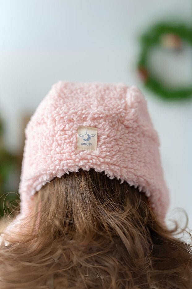 Teddy Beanie - Soft Pink for 0 Olds - TryAladdin