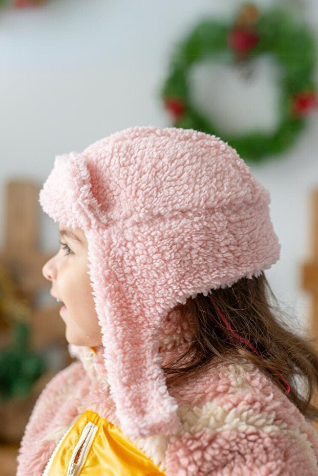 Teddy Beanie - Soft Pink for 0 Olds - TryAladdin