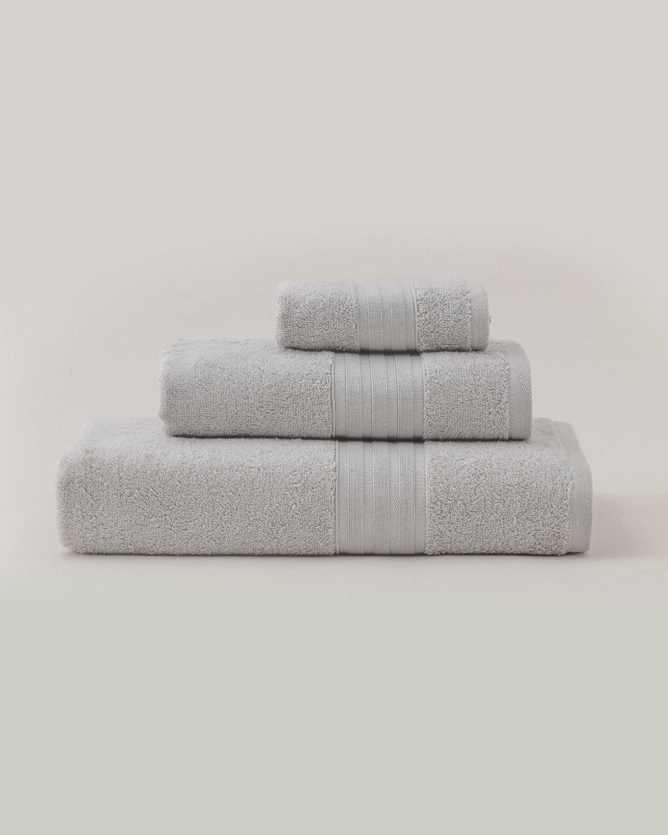 TENCEL Blend Face Towel, Ultra Soft & Absorbent, Light Gray - TryAladdin