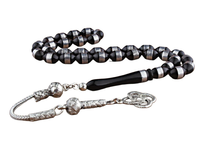 Tesbihevim | Kuka Wood Tasbih with Wrapped Metal Tassel