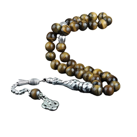 Tesbihevim | Natural Stone Tasbih with Tiger's Eye Stone