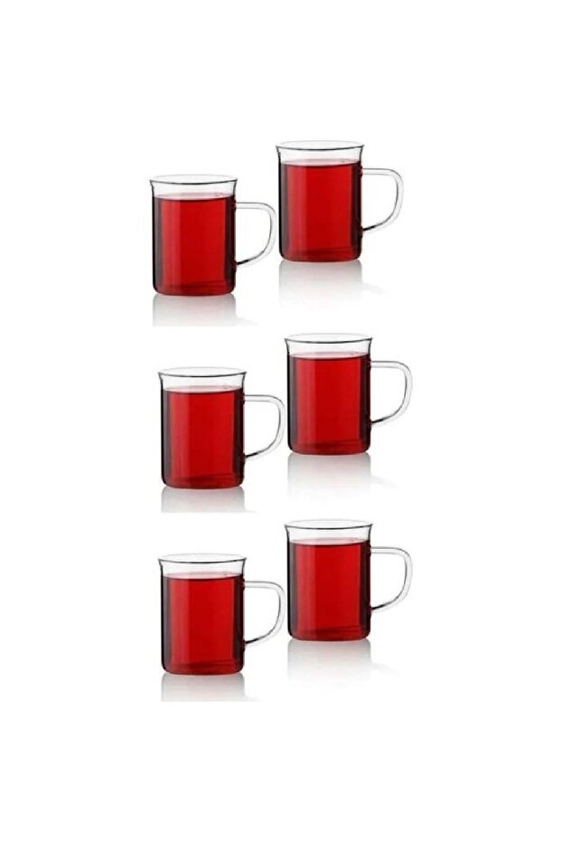 Thermisil Borosilicate Heat - Resistant Glass Mug Cups - 6 - Piece Set - TryAladdin