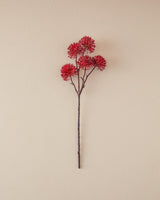 Professional Grade Red Thorn Onion Artificial Flower Single Stem