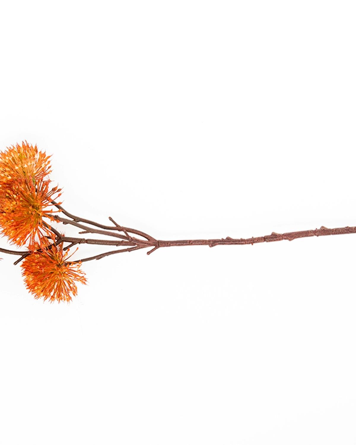 Premium Artificial Orange Thorn Onion Flower - Single Stem