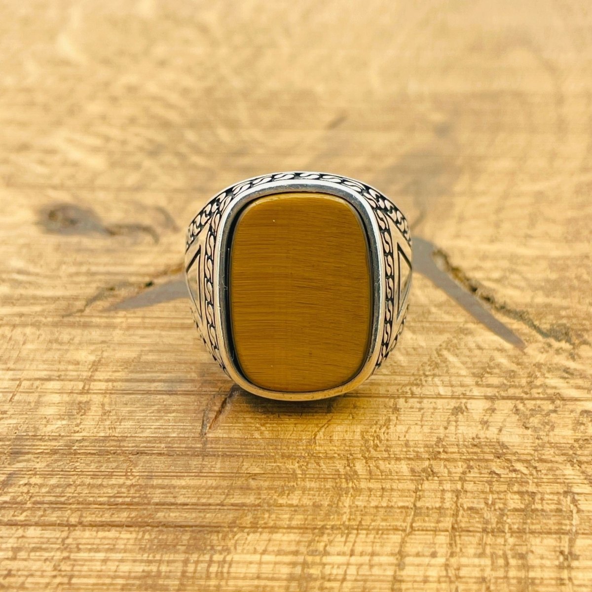 Tiger's Eye Silver Ring