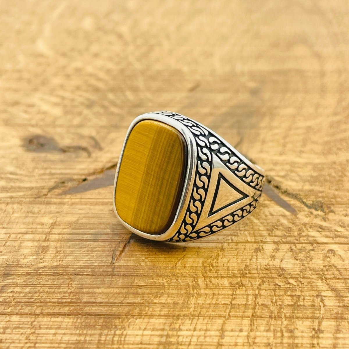 Tiger's Eye Silver Ring