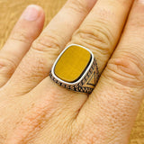 Tiger's Eye Silver Ring