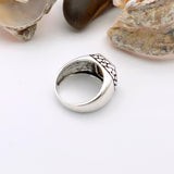 Tiger's Eye Squared Stone Ring Men