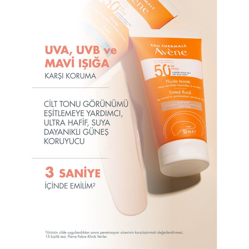 Tinted Fluid SPF 50+ - Ultra - Light Broad Spectrum UV & Blue Light Protection - TryAladdin