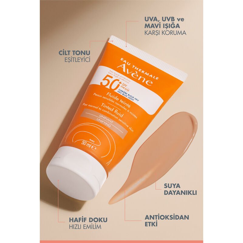 Tinted Fluid SPF 50+ - Ultra - Light Broad Spectrum UV & Blue Light Protection - TryAladdin