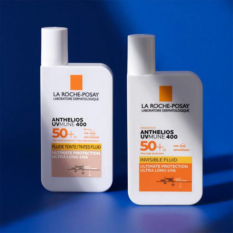 Tinted Invisible Fluid Face Sunscreen - High SPF 50+ UVA/UVB Protection - TryAladdin
