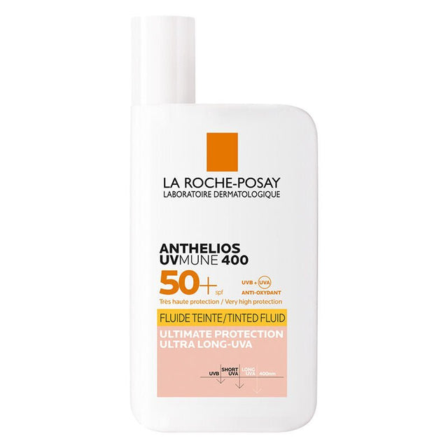 Tinted Invisible Fluid Face Sunscreen - High SPF 50+ UVA/UVB Protection - TryAladdin