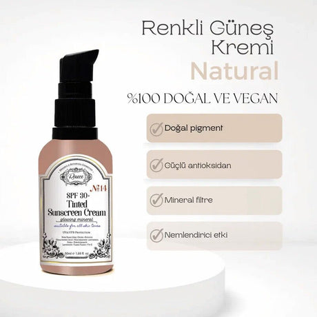 Tinted Mineral Sunscreen - SPF 30+ Hydrating Tone - Evening Cream - TryAladdin