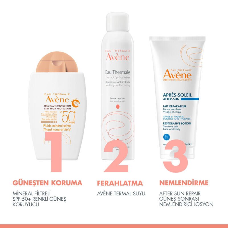 Tinted Mineral Sunscreen SPF 50+ - Tone - Evening Fluid for Sensitive Skin - TryAladdin