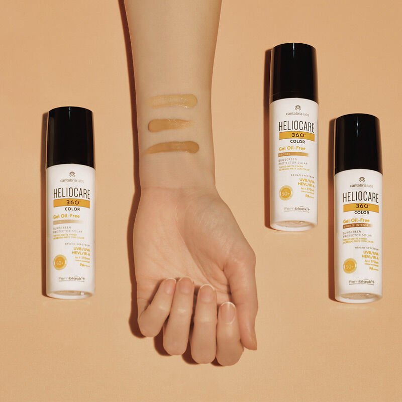 Tinted SPF 50+ Sunscreen - Oil - Free Mattifying Gel with Sebum Control - TryAladdin
