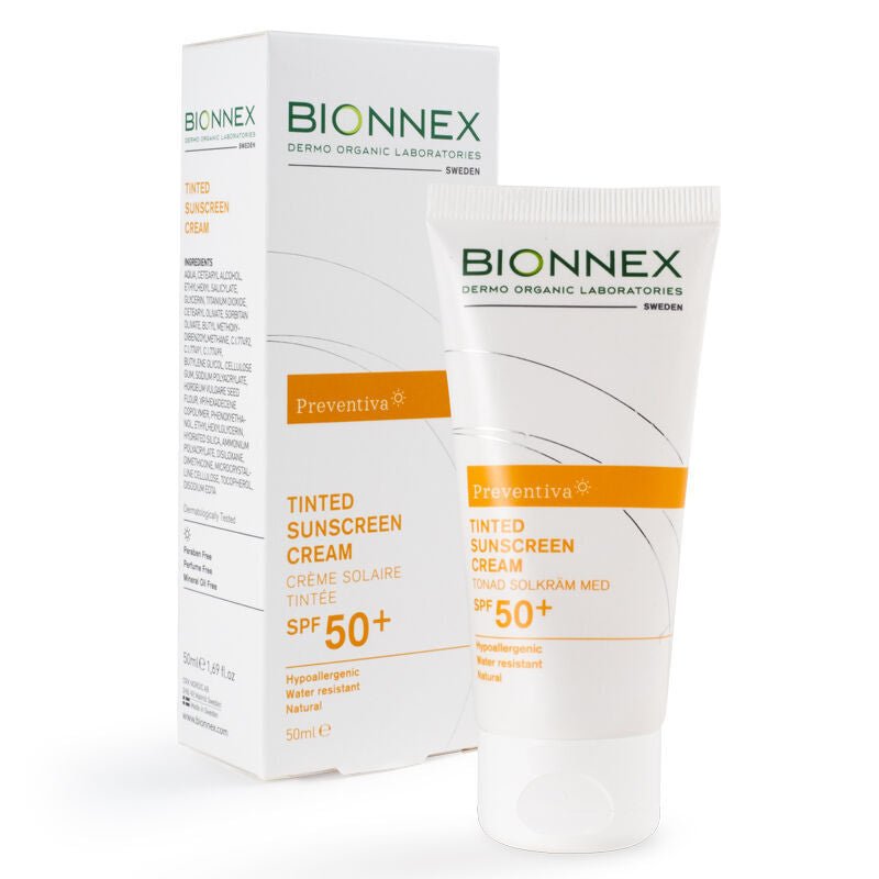 Tinted Sunscreen Cream - SPF 50+ UVA/UVB, Hydrating & Antioxidant with Vitamin E - TryAladdin