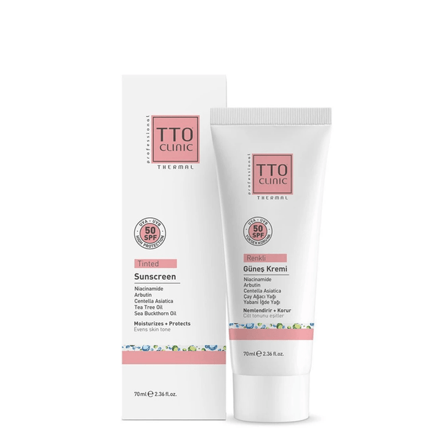 Tinted Sunscreen Cream - SPF 50+ with Niacinamide & Arbutin for Even Skin Tone - TryAladdin