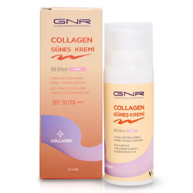 Tinted Sunscreen SPF 50+ - Collagen Anti - Aging & Tone Evening Cream - TryAladdin