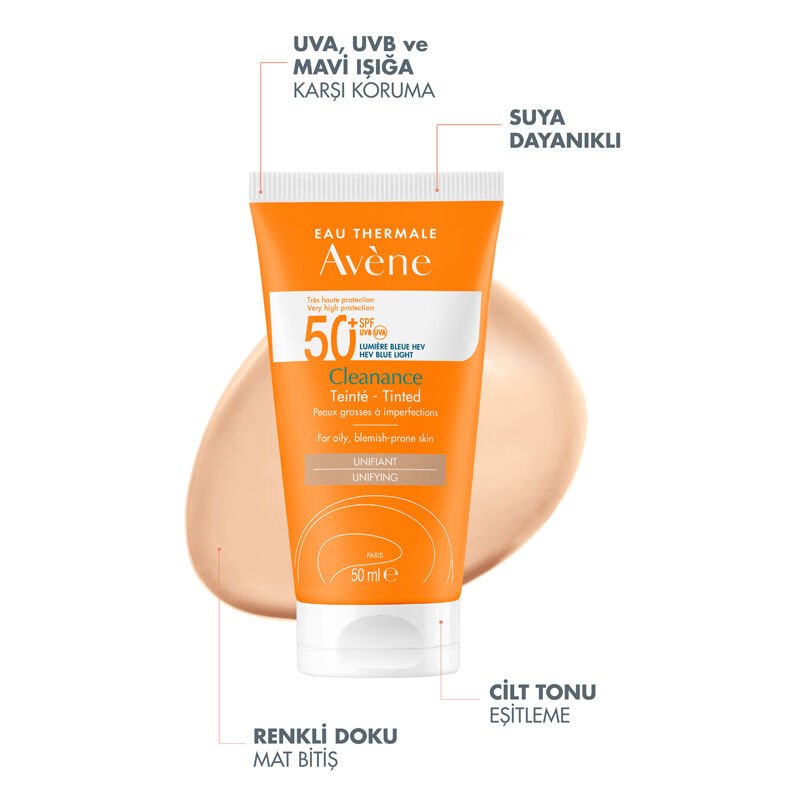 Tinted Sunscreen SPF 50+ for Oily & Blemish - Prone Skin with TriAsorB & Monolaurin - TryAladdin