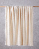 Professional-Wellsoft-Jacquard-Throw-Blanket-Cream