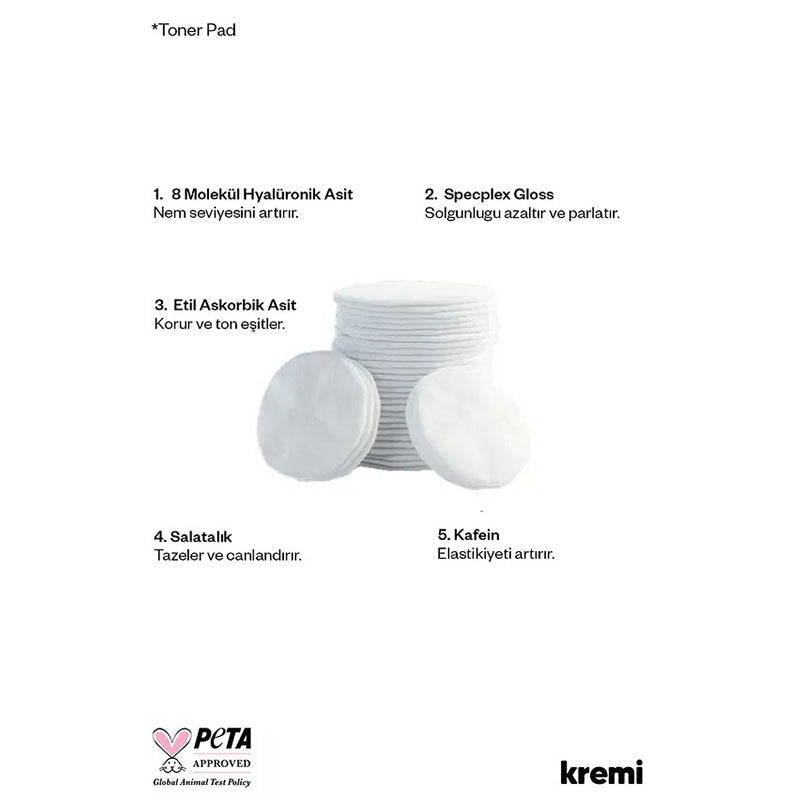 Toner Pads - Vitamin C, Niacinamide & Hyaluronic Acid for Gentle Exfoliation - TryAladdin