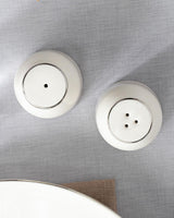 Premium Porcelain Salt Pepper Shaker Set   Silver Finish