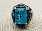 Tourmaline Stone Men's Ring