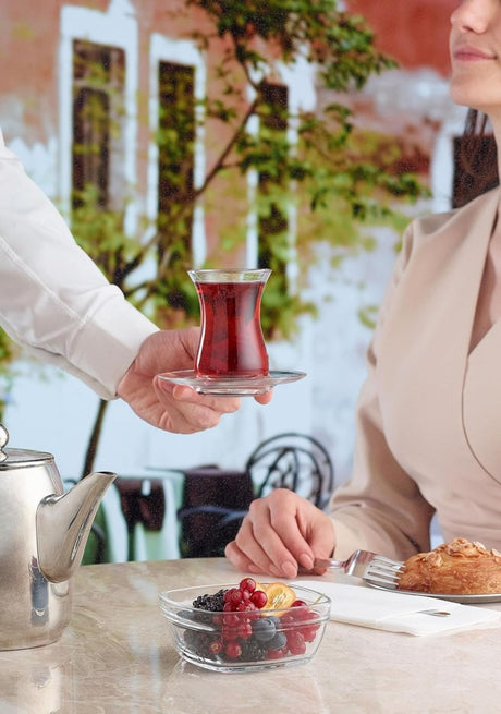 Traditional Turkish Tea Glass - Single Piece