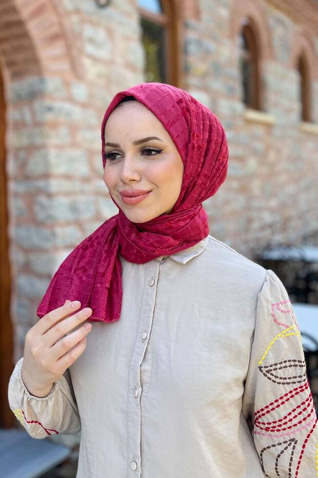 Trend Knitted Shawl - Soft Chenille, Pink () - TryAladdin