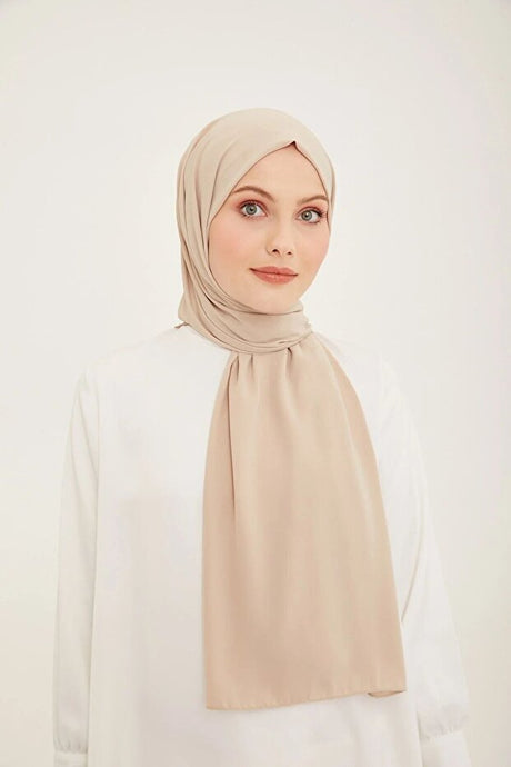 Trend Medina Silk Shawl Light Beige - TryAladdin