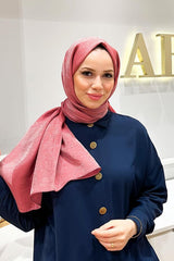 Trend Shimmering Viscose Blend Shawl - Pink () - TryAladdin