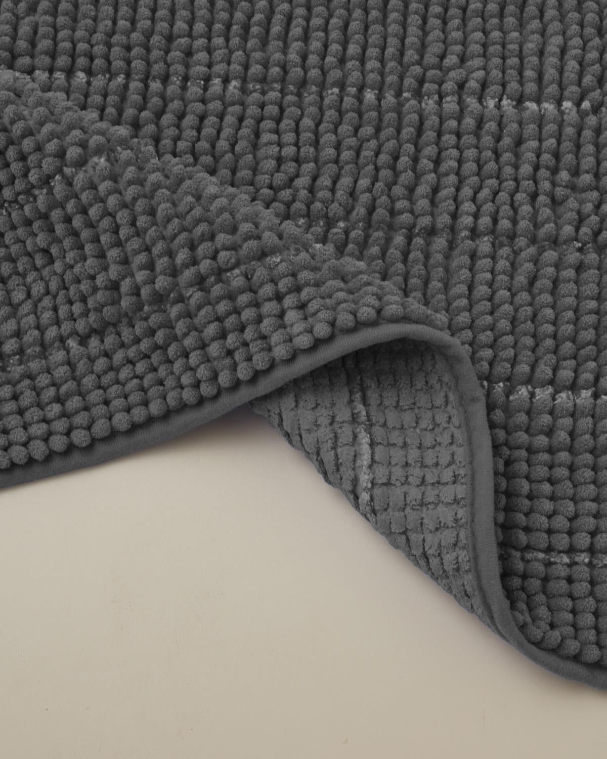 Premium Non Slip Bathroom Floor Mat   Grey   50x80cm