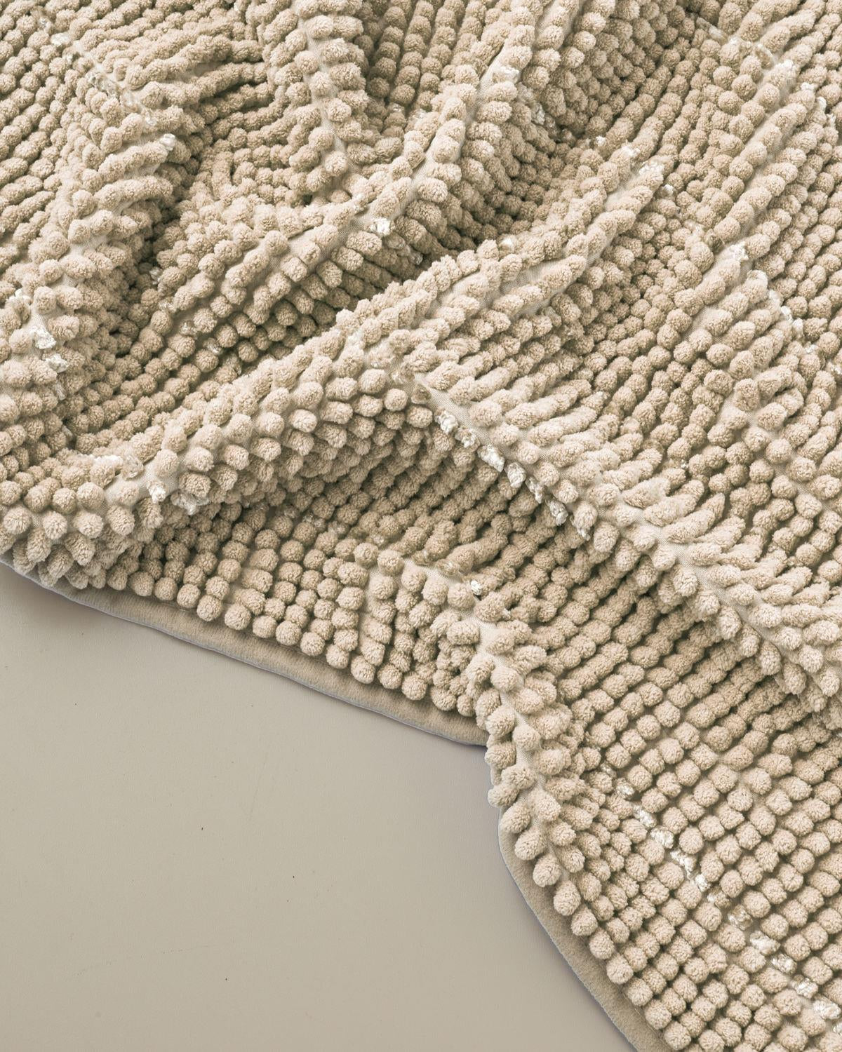Professional Non Slip Beige Bath Mat   Bulk Textile Supply