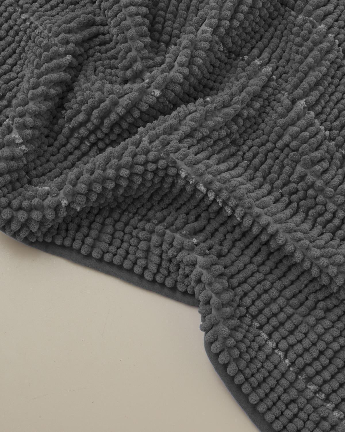 Premium Non Slip Bathroom Floor Mat   Grey   50x80cm