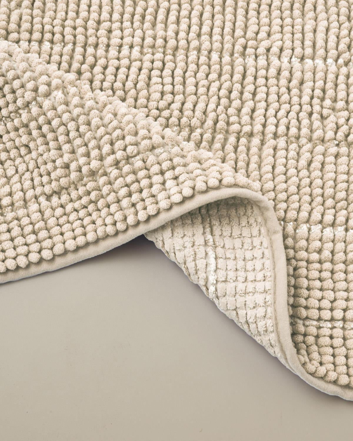 Professional Non Slip Beige Bath Mat   Bulk Textile Supply