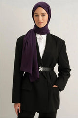 Trendy Medine Silk Shawl - Elegant Purple - TryAladdin