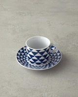 Ensemble professionnel de tasses à café en porcelaine turque Bleu marine 4 pièces