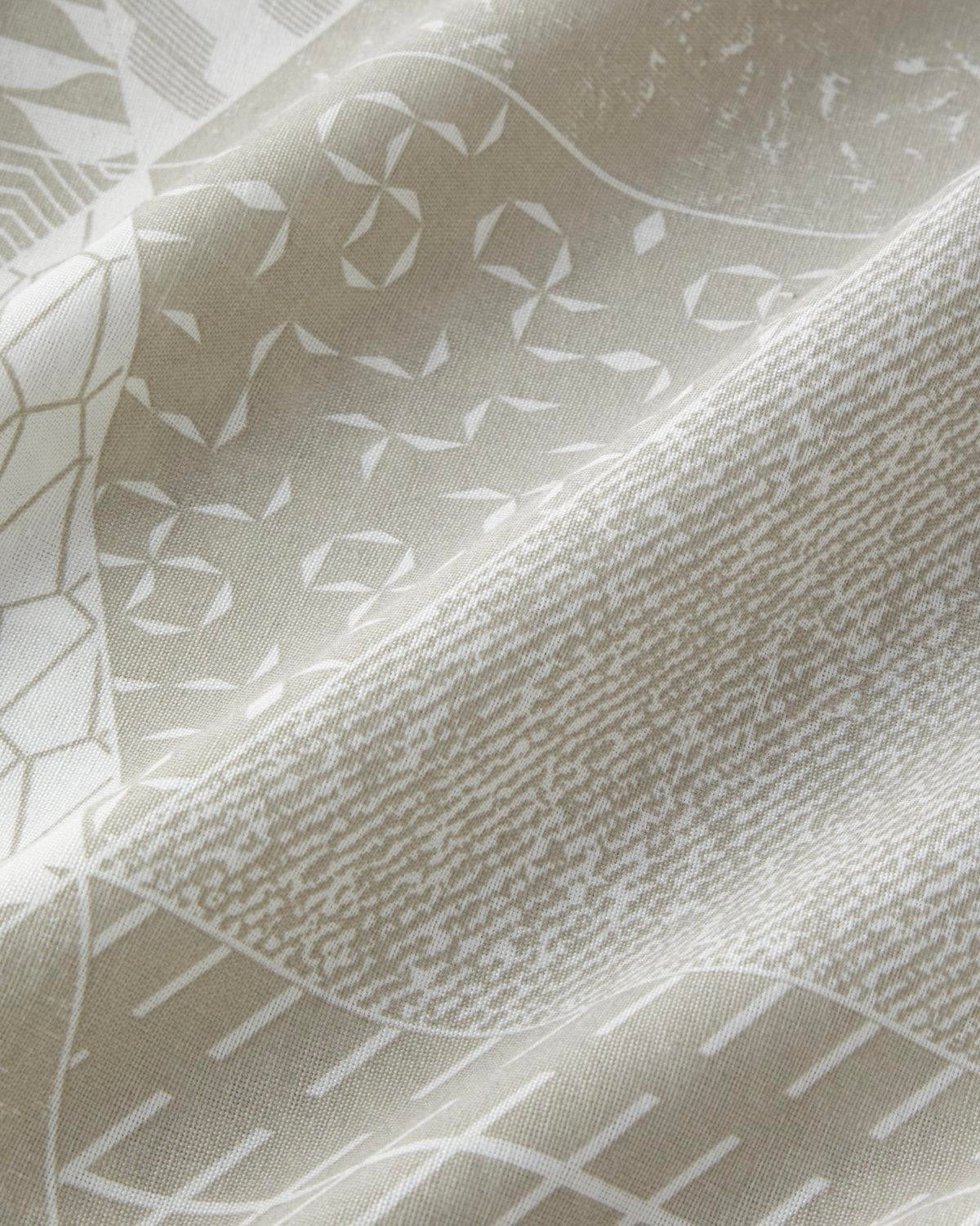 Professional Grade Easy Iron Beige Patchwork Duvet Set